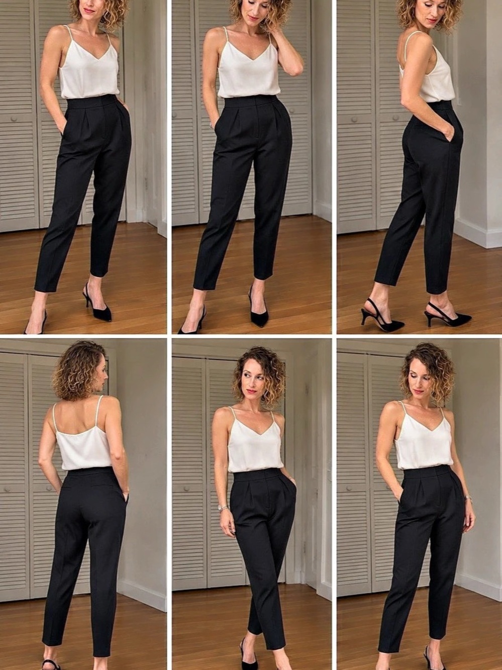 ASOS NWT Tailored Pleated Tapered Pants Black Small